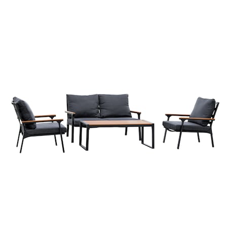 Deko Living Outdoor 4-Person Patio Set & Coffee Table COP30005